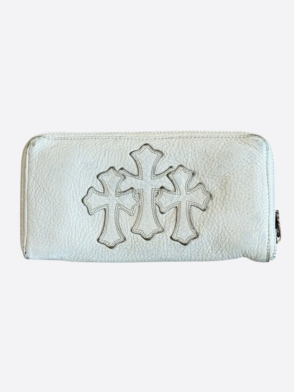 Chrome Hearts White Triple Cross Patch Wallet